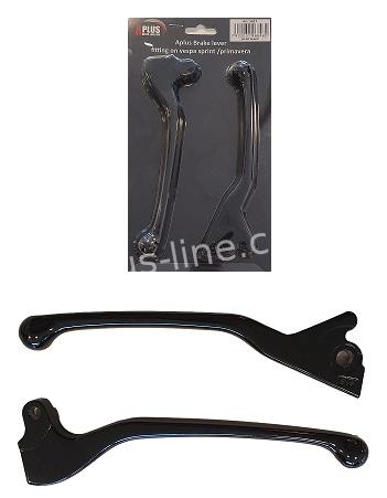 Remgreep / Remhevel Set Aplus Passend Op Vespa Sprint / Primavera Glans Zwart - AE-trading