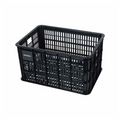 Basil Fietskrat L 40 Liter Gerecycled Kunststof – Zwart – MIK/Racktime - AE-trading