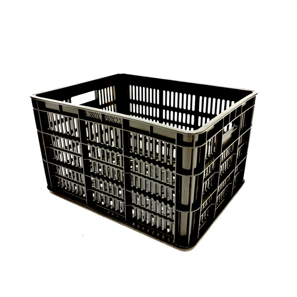 Krat PVC zwart 30L 32x41x23.5cm - AE-trading