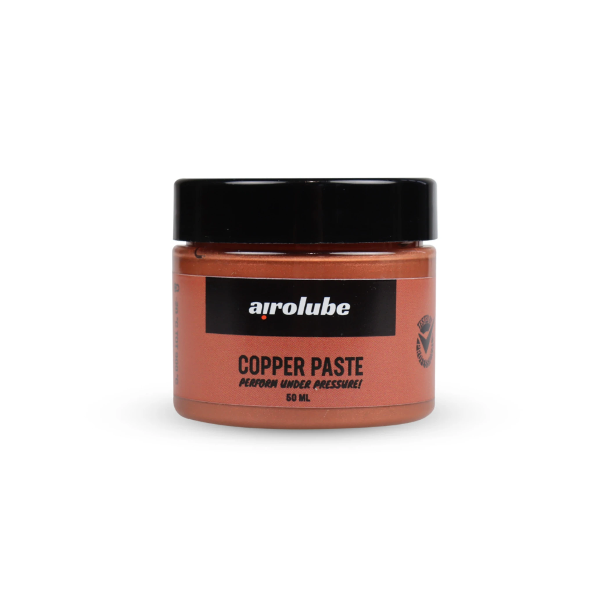 Airolube Copper Paste 50ml, multifunctionele keramische koper pasta. Werkzaam in een temperatuurbereik van -20°C tot 900 graden. Biologisch afbreekbaar en samengesteld op basis van plantaardige formule. Verpakking is in zijn geheel te recyclen AE-trading