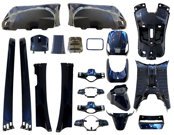 Plaatset Aplus Look A Like Lx/S Donker Glans Blauw 19 Delig - AE-trading