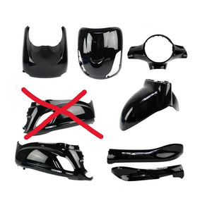 Plaatset Aplus Glans Zwart Passend Op Fiddle Ii (Mist 1 X Achterkap Rechts) - AE-trading