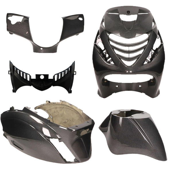 Plaatset Aplus Passend Op Piaggio Zip Sp 5 Delig Psychedelic Zwart/Grijs - AE-trading