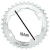 Gebhardt kettingblad 32t 4 gaats 9sp zilver - AE-trading