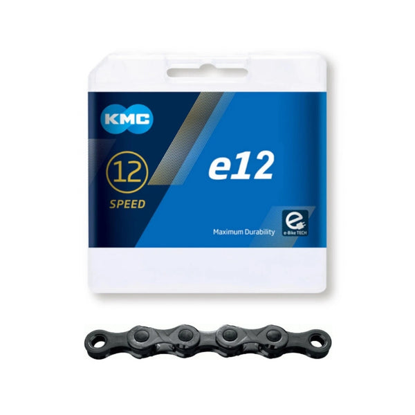 KMC ketting e12 blacktech, 1/2x11/128, 130 schakels, 5.2mm pin, 12-speed - AE-trading