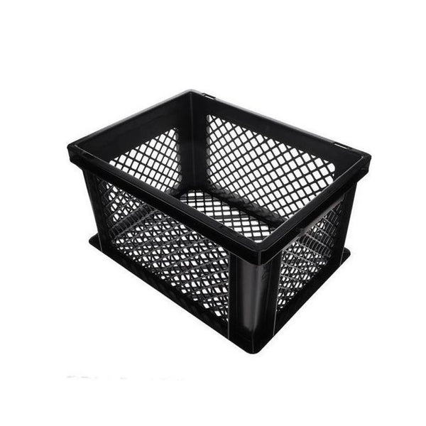 krat PVC zwart 26L 40x30x22cm - AE-trading