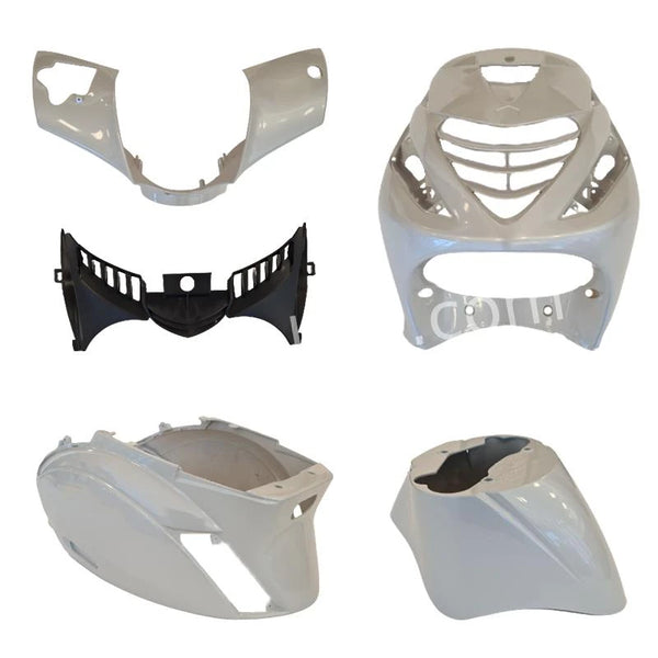 Plaatset Aplus Passend Op Piaggio Zip Sp 5 Delig Pearl White - AE-trading