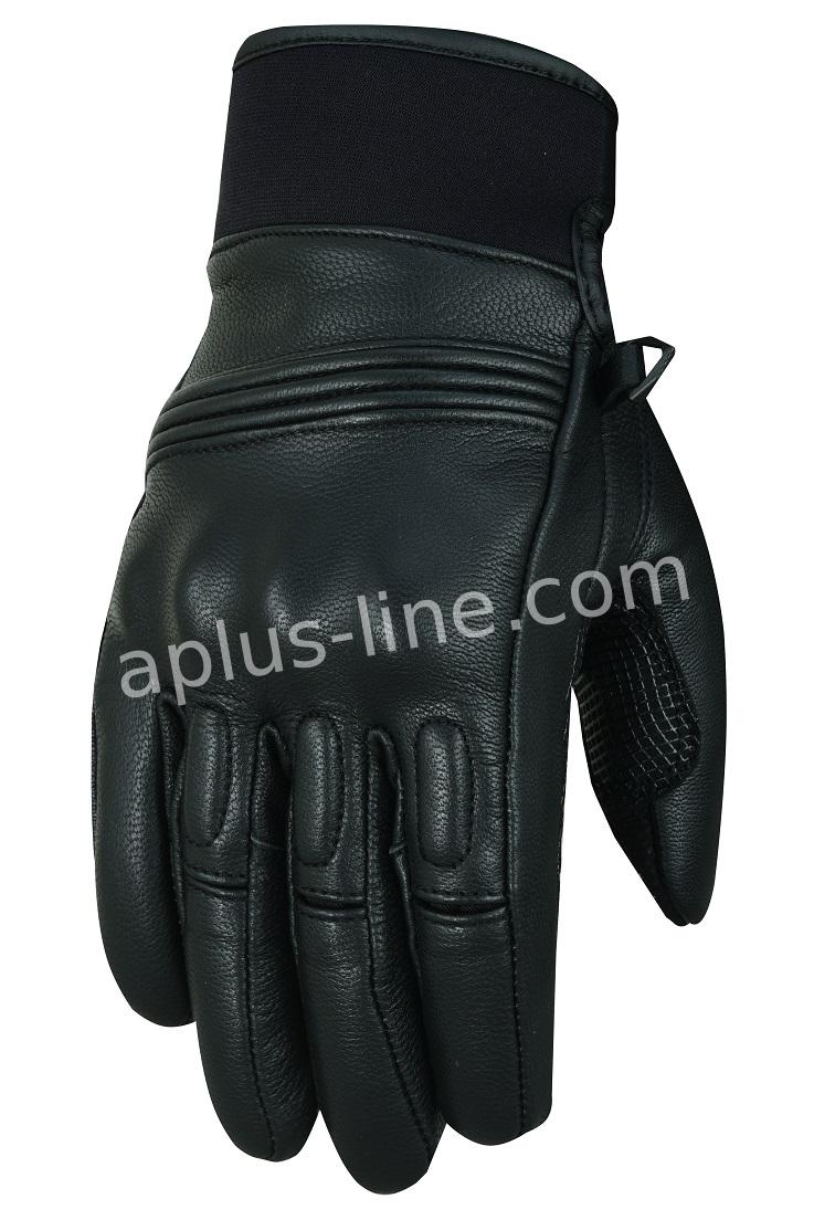 Handschoen Alpha Styling Stylo Black Leather M - AE-trading