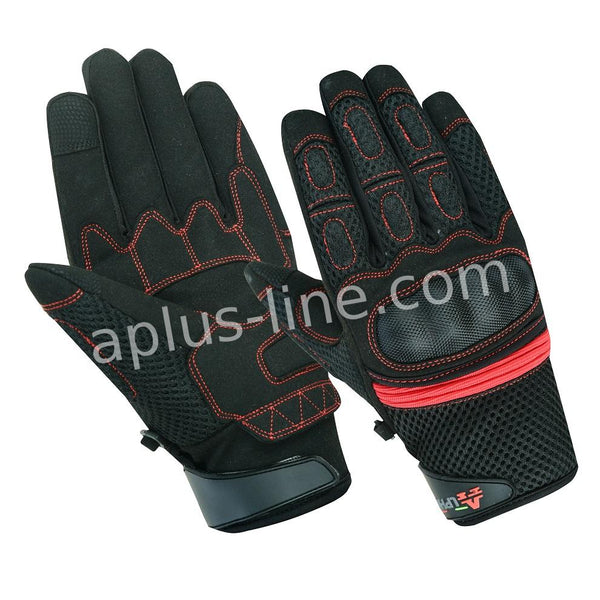 Handschoen Alpha Styling Citta Zwart/Rood M (Netto Prijs) - AE-trading