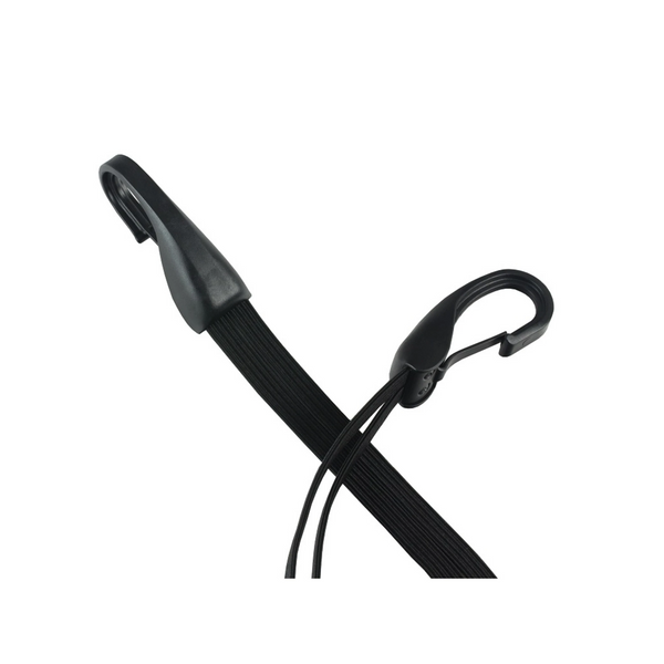 Widek snelbinder met grote veiligheids haak en 4 banden. zwart 57cm - AE-trading