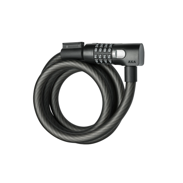 Axa Kabelslot Resolute C180/15, lengte 180cm zwart. cijfercombinatie (hangverpakking). Beveiligingsniveau 6 - AE-trading