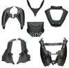 Plaatset Aplus Passend Op Piaggio Mp3 125/250/300/400/500 8 Delig Mat Zwart - AE-trading