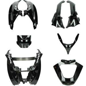 Plaatset Aplus Passend Op Piaggio Mp3 125/250/300/400/500 8 Delig Glans Zwart - AE-trading