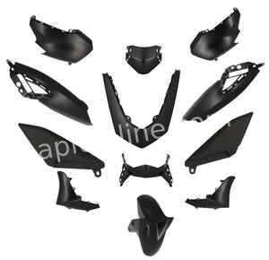 Plaatset Aplus Passend Op Yamaha Nmax 21'> 12 Delig Mat Zwart - AE-trading