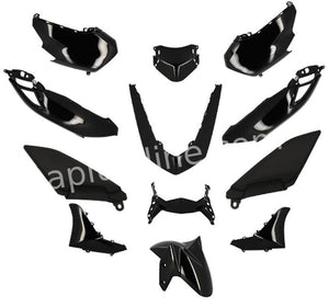 Plaatset Aplus Passend Op Yamaha Nmax 21'> 12 Delig Glans Zwart - AE-trading