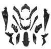 Plaatset Aplus Passend Op Yamaha Xmax 125/300 (2018 2020) 15 Delig Mat Zwart - AE-trading