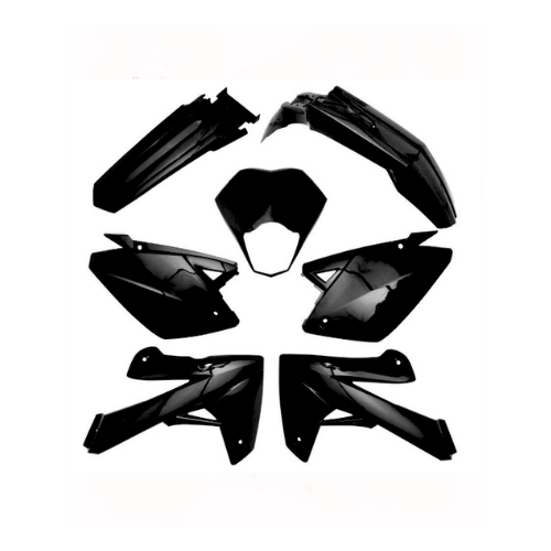 Plaatset Aplus Passend Op Rieju Mrt Mrt Pro 2009 2021 7 Delig Glans Zwart - AE-trading