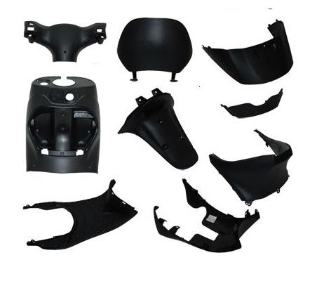 Binnenplaatset Aplus Passend Op Piaggio Zip Zwart 9 Delig - AE-trading