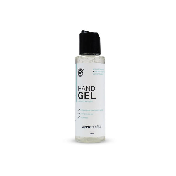 Airomedics Desinfectant Handgel 100ml, desinfecterende handgel met 70% bio-alcohol. Plakt niet en is Hydraterend en verzachtend voor de handen. - AE-trading