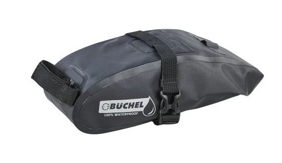Büchel Zadeltas, 100% waterdicht, afmetingen: 20 x 10,5 x 7 cm. Zwart - AE-trading