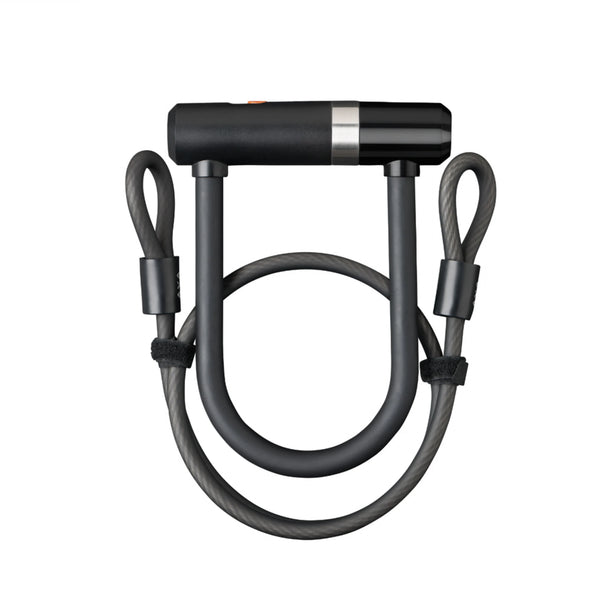 Axa Beugelslot Newton Mini + kabel 100cm/8mm, 150/14mm beugel. Beveiligingsniveau 8 - AE-trading