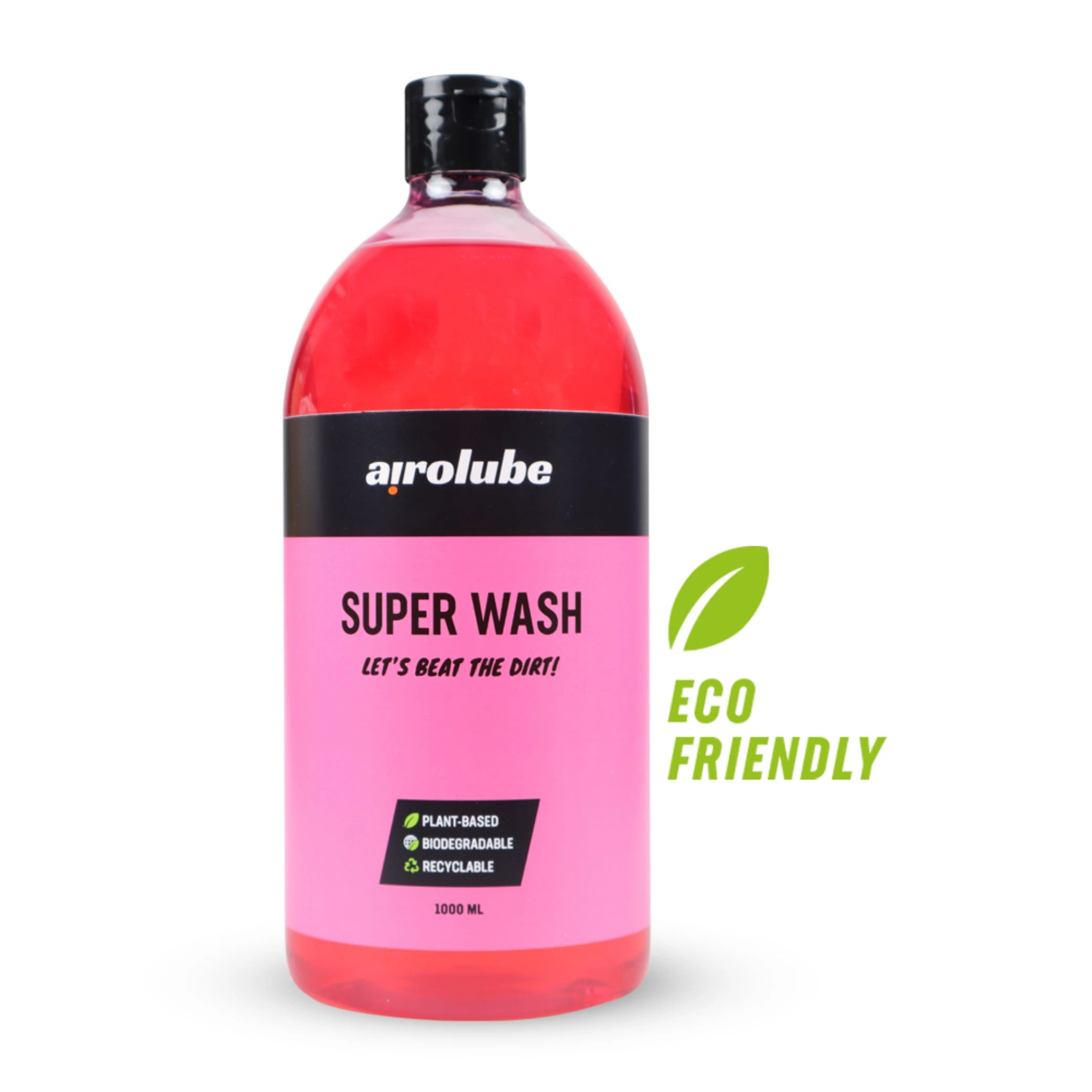 Plantaardige Airolube Super Wash 1000ml - Effectieve Fiets- en Autoshampoo voor Vlekkeloos Resultaat AE-trading