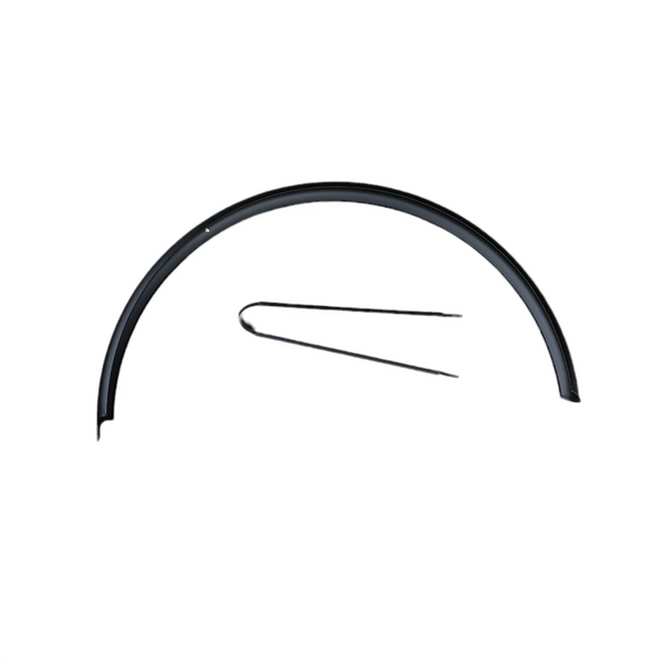 Rivel Riviera achterspatbord 28x1.75 zwart staal - AE-trading