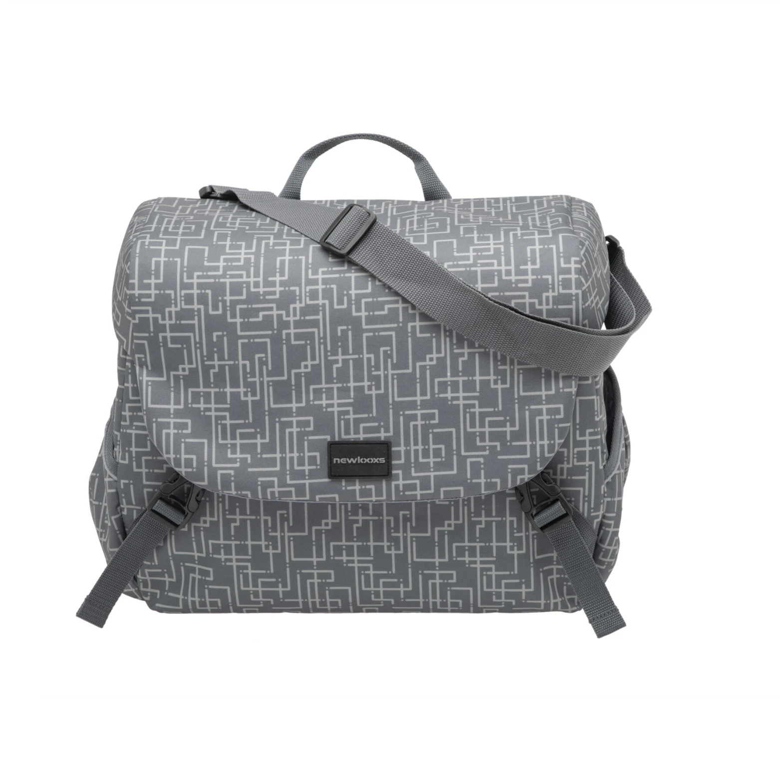 New Looxs Mondi Joy Ivy.Enkele tas. Afmeting: 36x32x16 ) totaal inhoud: 18.5L, kleur: grijs - AE-trading