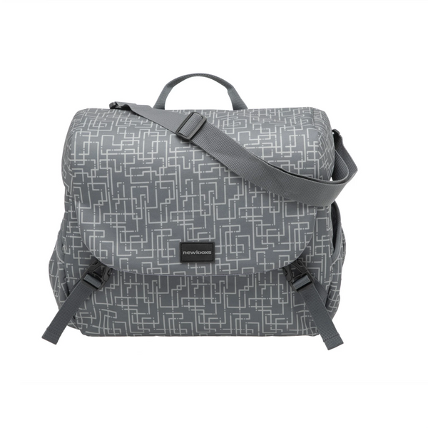 New Looxs Mondi Joy Ivy.Enkele tas. Afmeting: 36x32x16 ) totaal inhoud: 18.5L, kleur: grijs - AE-trading