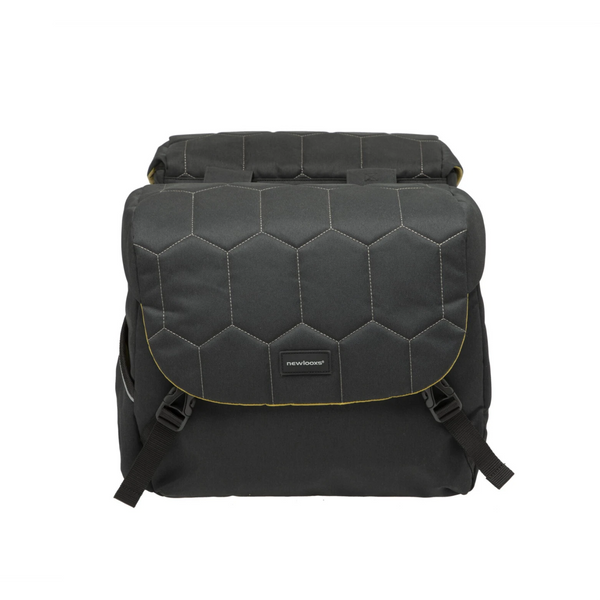 New Looxs Mondi Joy double, Dubbelle tas. Afmeting: (2x) 37x32x16 ) totaal inhoud: 38L, kleur: Quilted black - AE-trading