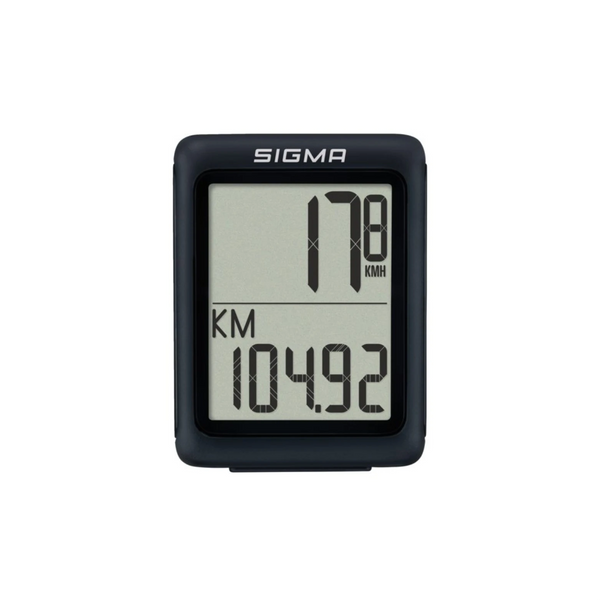 Sigma BC 5.0 WR fietscomputer, 5 functies (afstand, gereden tijd, snelheid, ODO, klok). Bekabeld (hangverpakking) - AE-trading