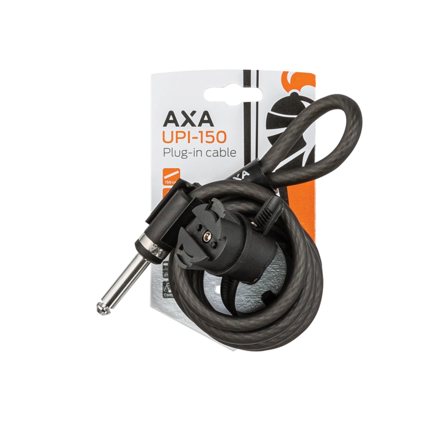 Axa UPI 150cm/10mm Plug-in kabel, geschikt voor Axa Block XXL en Imenso (hangverpakking) - AE-trading