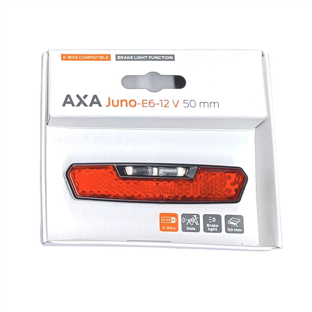 AXA Juno LED Achterlicht met Remlicht, 50mm Montage, 6V/12V E-Bike (Hangverpakking) - AE-trading