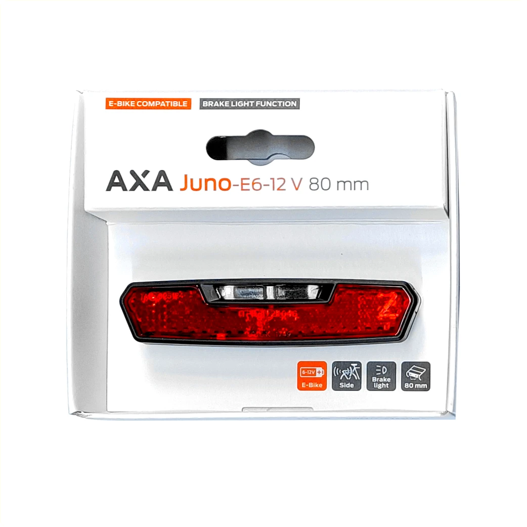 Axa Juno Brake light LED achterlicht, montage 80mm, 6V/12V E-Bike  (hangverpakking) - AE-trading