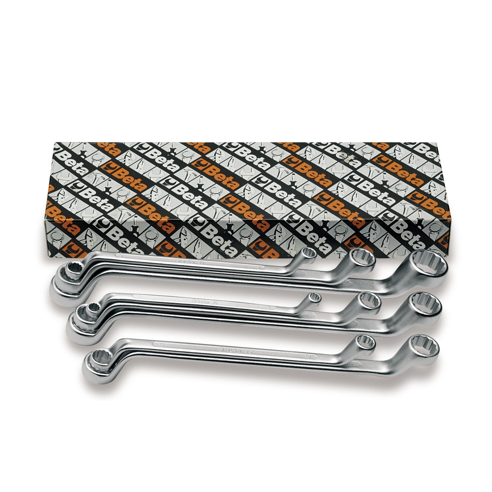 Beta set ringsleutels. 8 delig. 6x7-8x9-10x11-12x13-14x15-16x17-18x19-20x22 mm - AE-trading