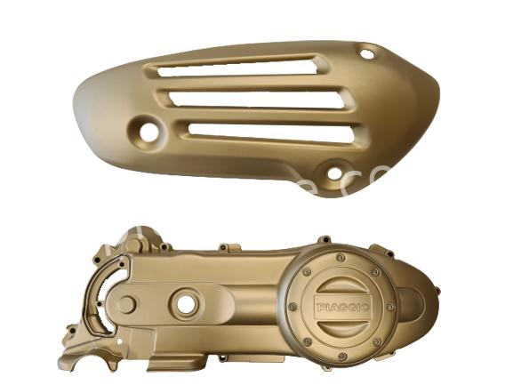 Carterdeksel + Hitteschild Vespa Sprint/Primavera Origineel Goud - AE-trading