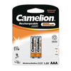 Camelion oplaadbare AAA batterijen, NimH 900maH. 2 stuks (hangverpakking) AE-trading