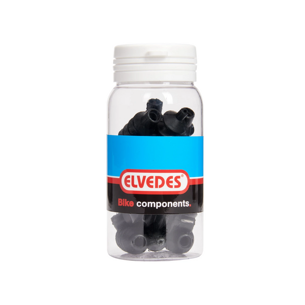 Elvedes v-brake rubber harmonica, zwart 35mm. 15 stuks in pot - AE-trading