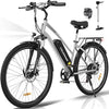 Colorway BK27 Elektrische Fiets - 28 Inch - 250W- 36V 12Ah - 7 Versnellingen - Zilver Grijs AE-trading