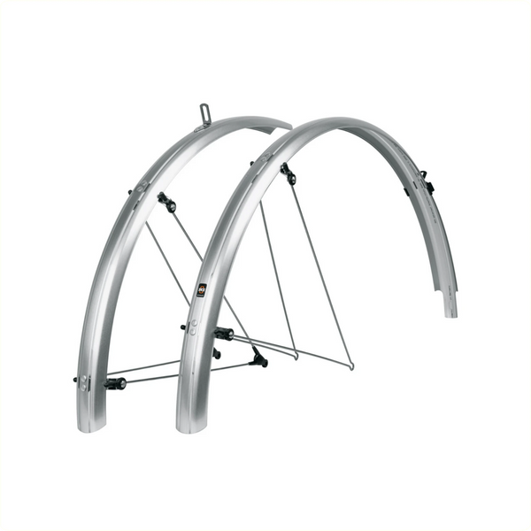 SKS bleumels basic 35mm spatbord set, Zilver - AE-trading