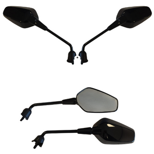 Spiegelset Aplus Sport Passend Op Vespa Sprint (M10) '24> Glans Zwart (Lang) - AE-trading