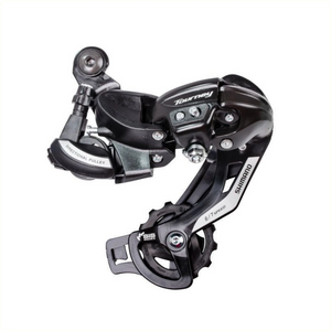 Shimano Tourney TZ500 6-speed Achterderailleur met Lange Kooi voor Derailleur Pad (Hangverpakking) AE-trading