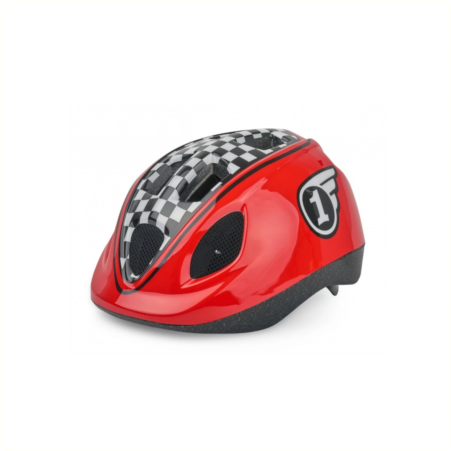 Polisport kinderhelm Race. maat: XS (46/53 cm), kleur: rood/zwart AE-trading