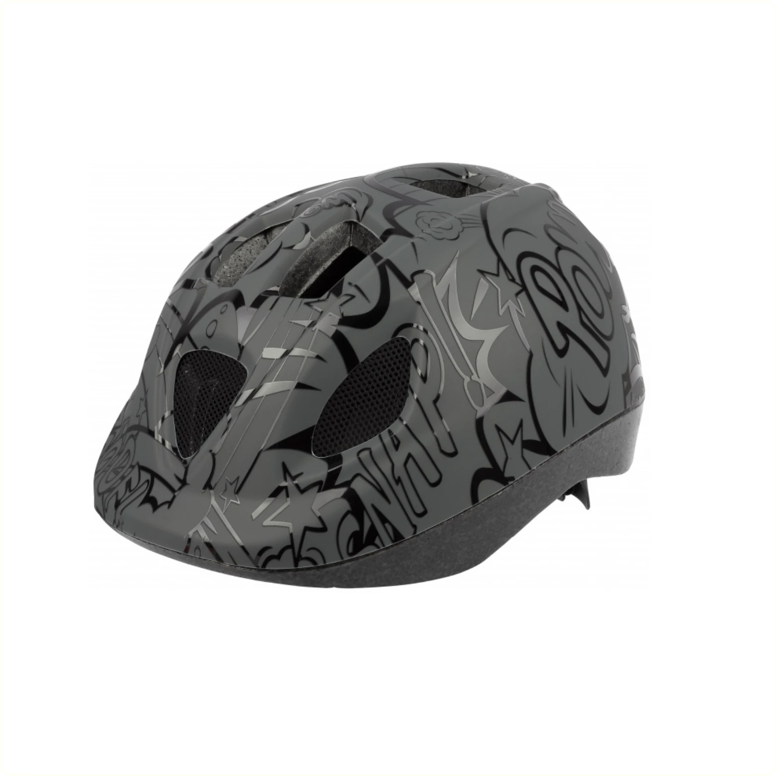 Polisport kinderhelm D.B. Ballons. maat: XS (46/53 cm), kleur: grijs/zwart - AE-trading