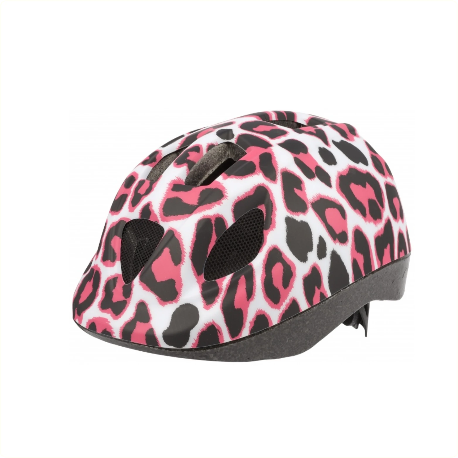 Polisport kinderhelm Pinky Cheetah. maat: XS (46/53 cm), kleur: wit/roze - AE-trading