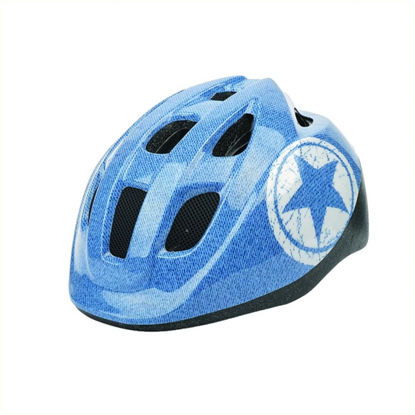 Polisport kinderhelm Jeans. maat: S (52/56 cm), kleur: blauw - AE-trading