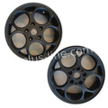 Velgen Set 12'' Aplus (Voor + Achter) Passend Op Vespa Gts Black/Black Edition Matt - AE-trading