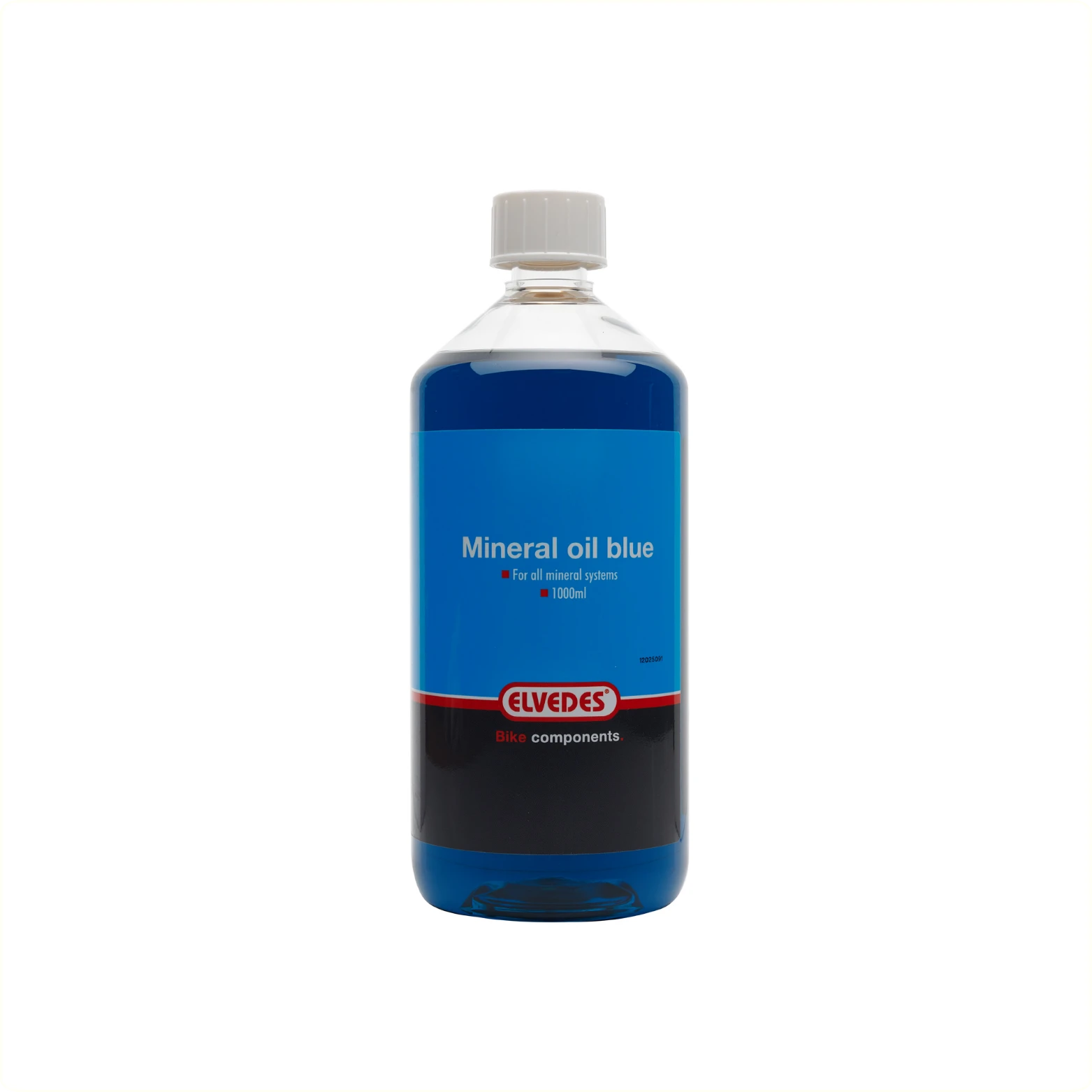 Elvedes minerale olie voor alle minerale remsystemen. Flacon 1000ml, kleur blauw AE-trading