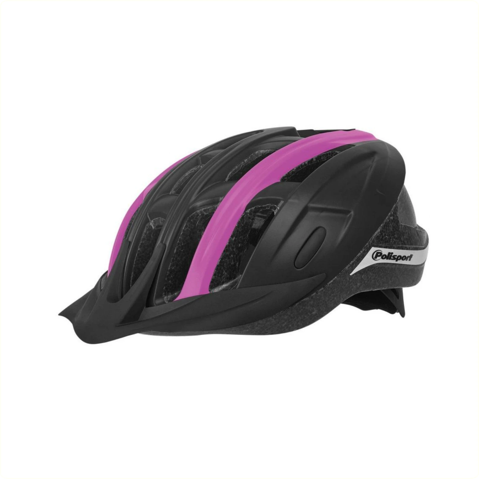 Polisport Ride In Helm. maat: L (58/62 cm), kleur: zwart/fuchsia mat AE-trading