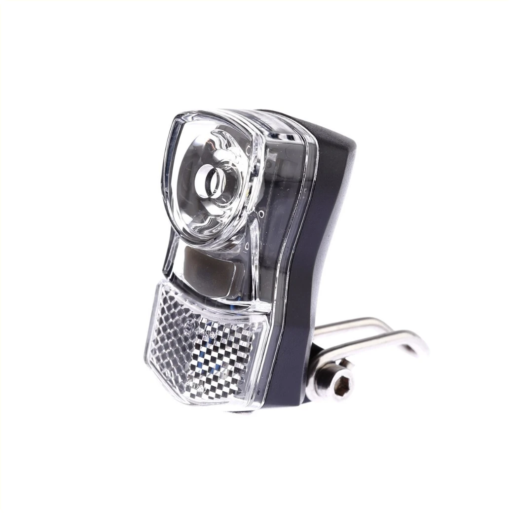 IkziLight Little LED Fiets Koplamp 1x1W Chroom met Bevestigingsbeugel AE-trading